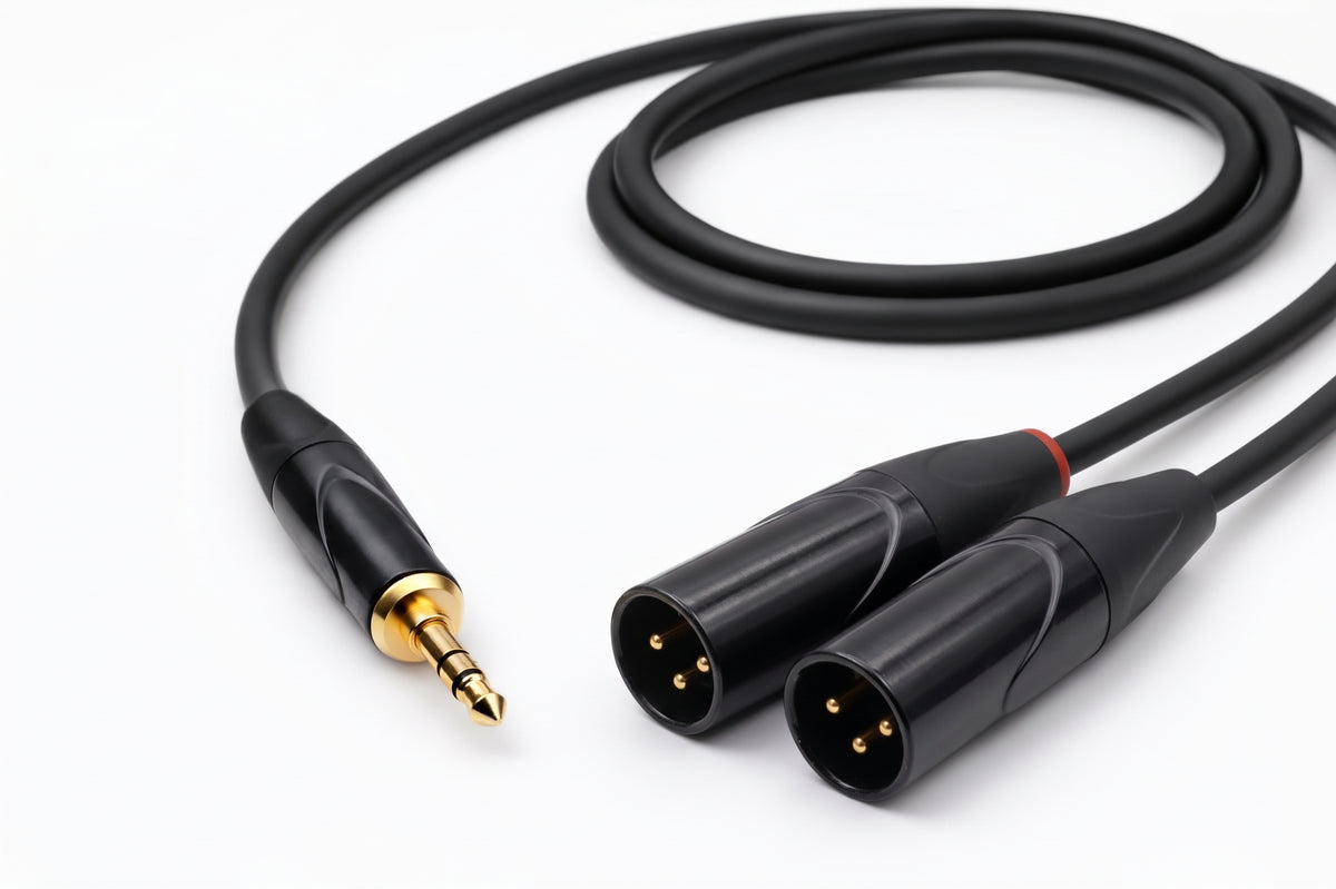 Jack Mini 3.5mm - 2x XLR MALE