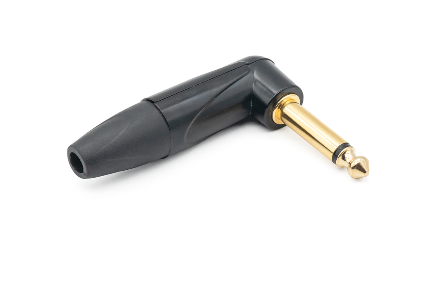Jack Mono 6.3mm 90° gold-plated