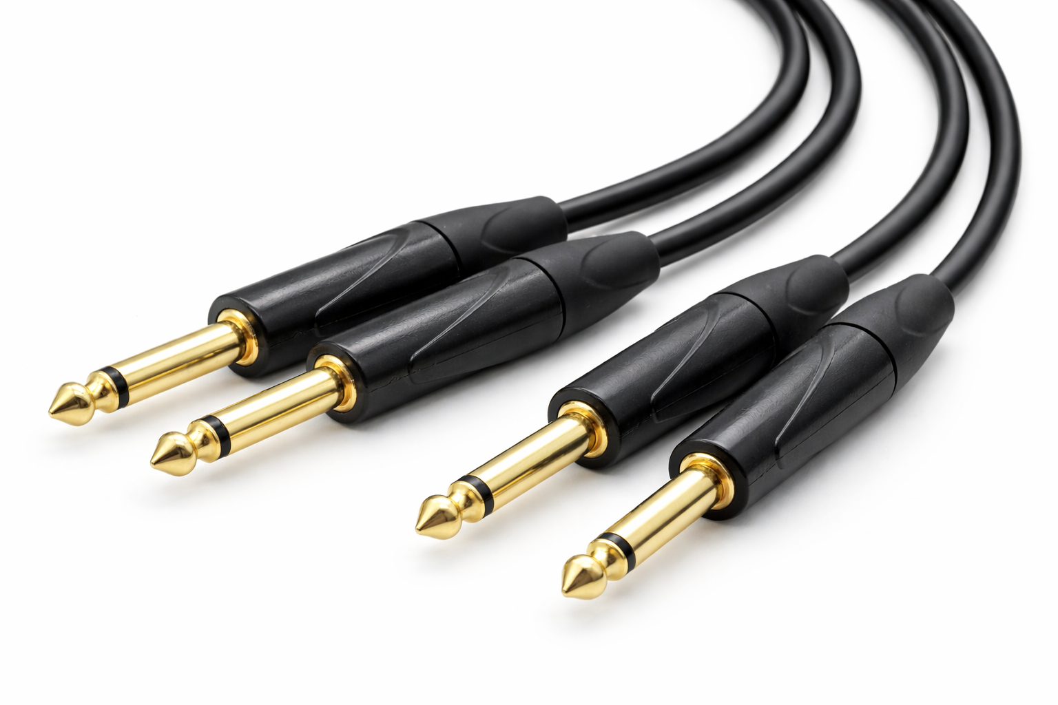 2x Jack Mono 6.3mm - 2x Jack Mono 6.3mm
