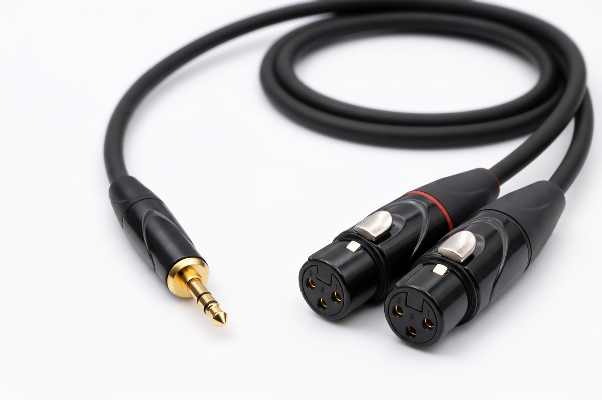 Jack Mini 3.5mm - 2x XLR FEMALE