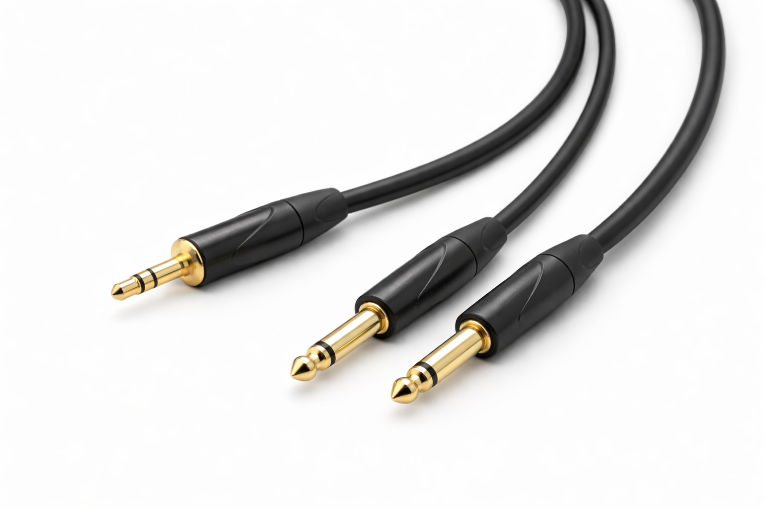 Jack mini 3.5mm - 2x Jack Mono 6.3mm